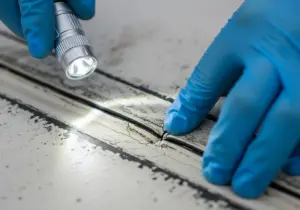 Motorhome roof vent inspection