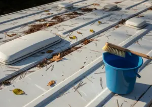 RV roof cleaning maintenance