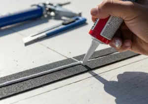 RV roof sealant application